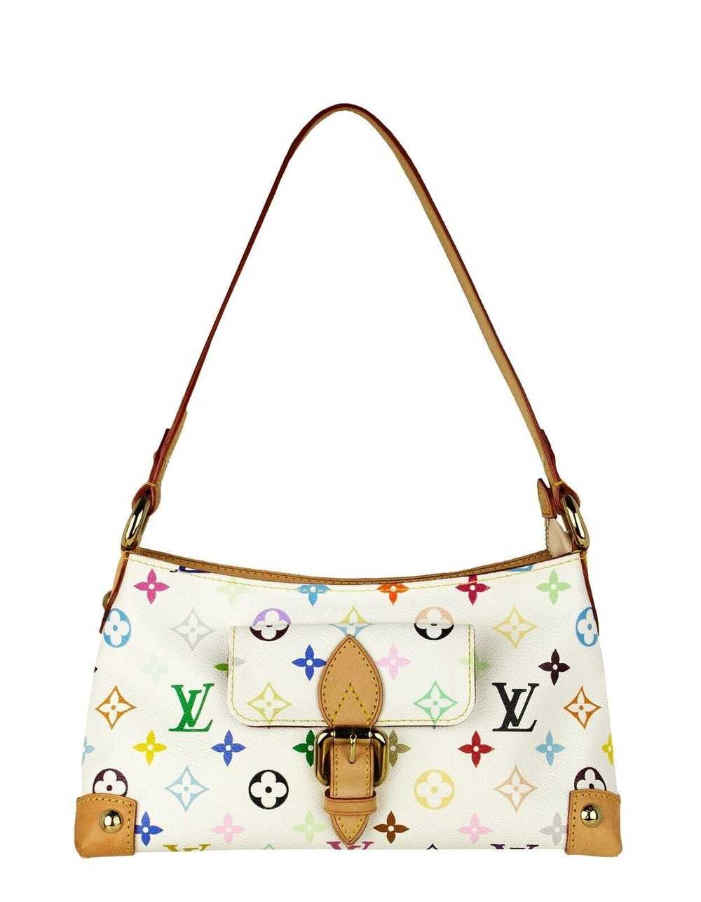 Louis Vuitton Louis Vuitton White Multicolor Mono… - image 1