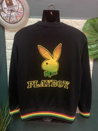 Playboy × Vintage RARE!! Sweatshirt PLAYBOY RASTA