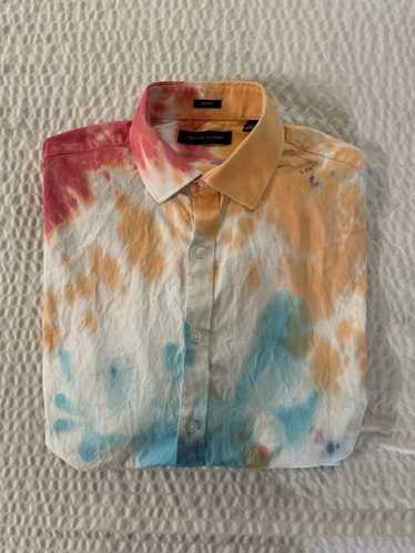 Tommy Hilfiger Tie Dye Spread Collar Sport Shirt