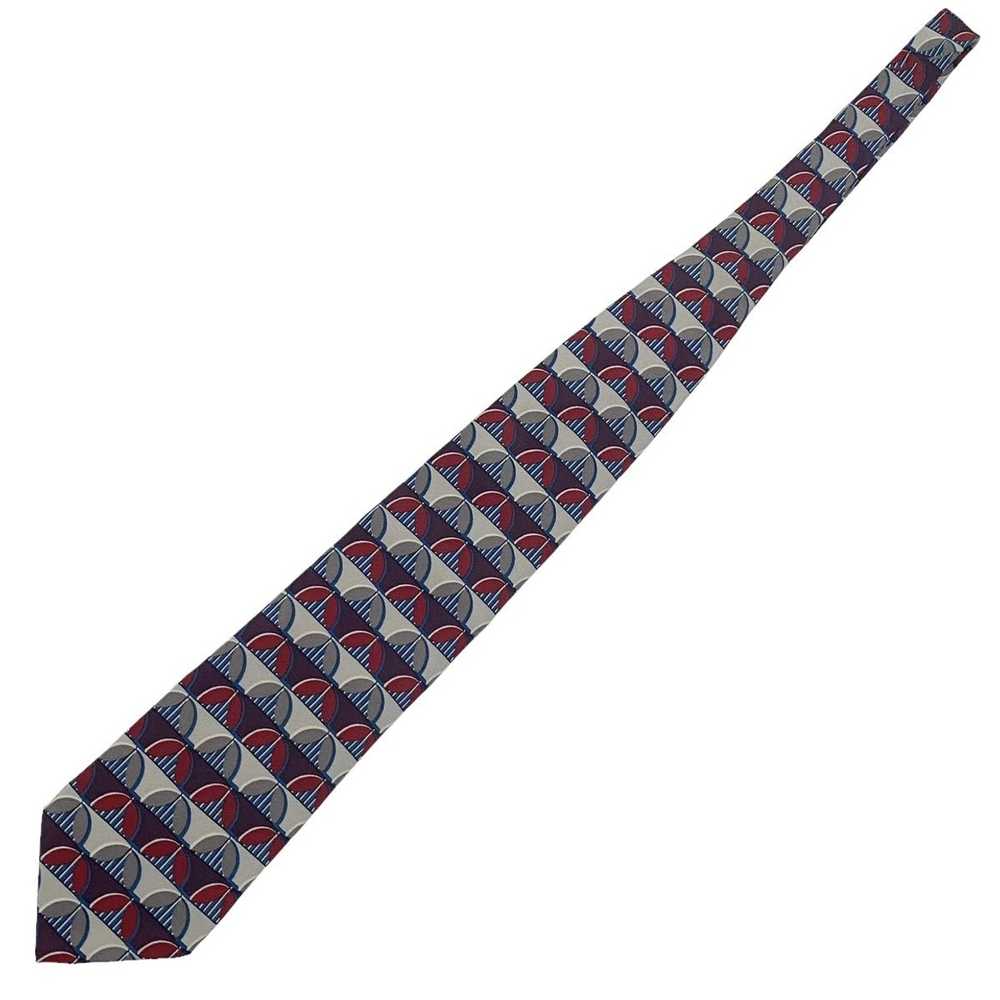 Boxelder Frank Lloyd Wright Tie silk red/navy/gra… - image 2