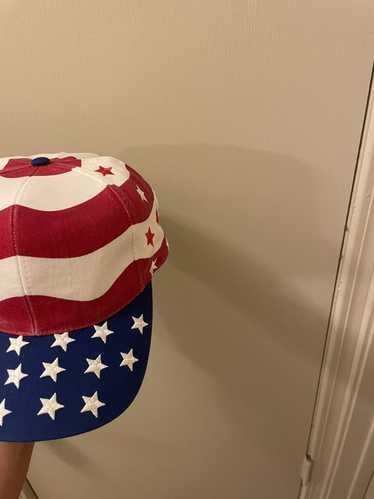 Vintage Vintage American flag all over print hat - image 1