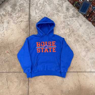 Boise State Broncos Mens Royal Embroidered Combo Hooded Sweatshirt