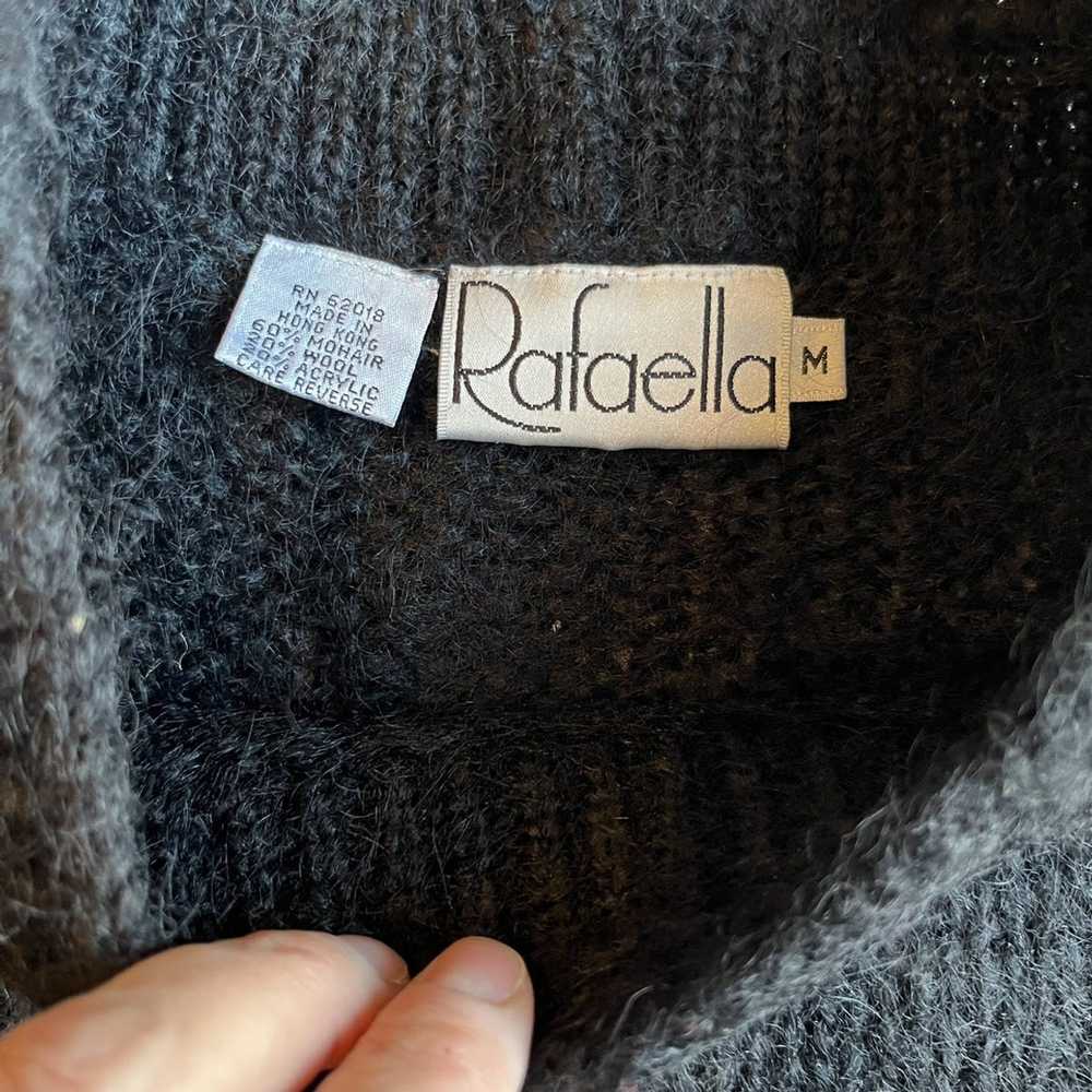 Vintage VTG Y2K Rafaella Black Oversized Sweater - image 3