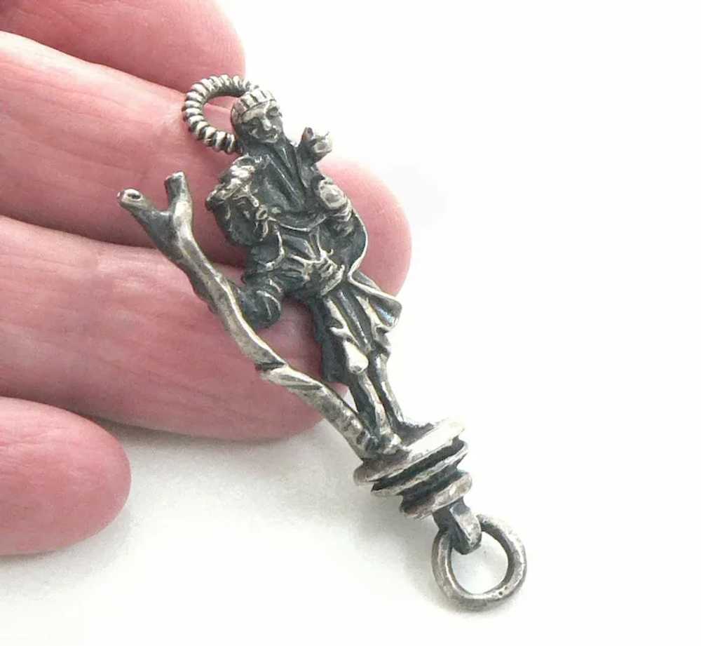 St. Christopher and Baby Jesus Sterling Silver Sc… - image 2