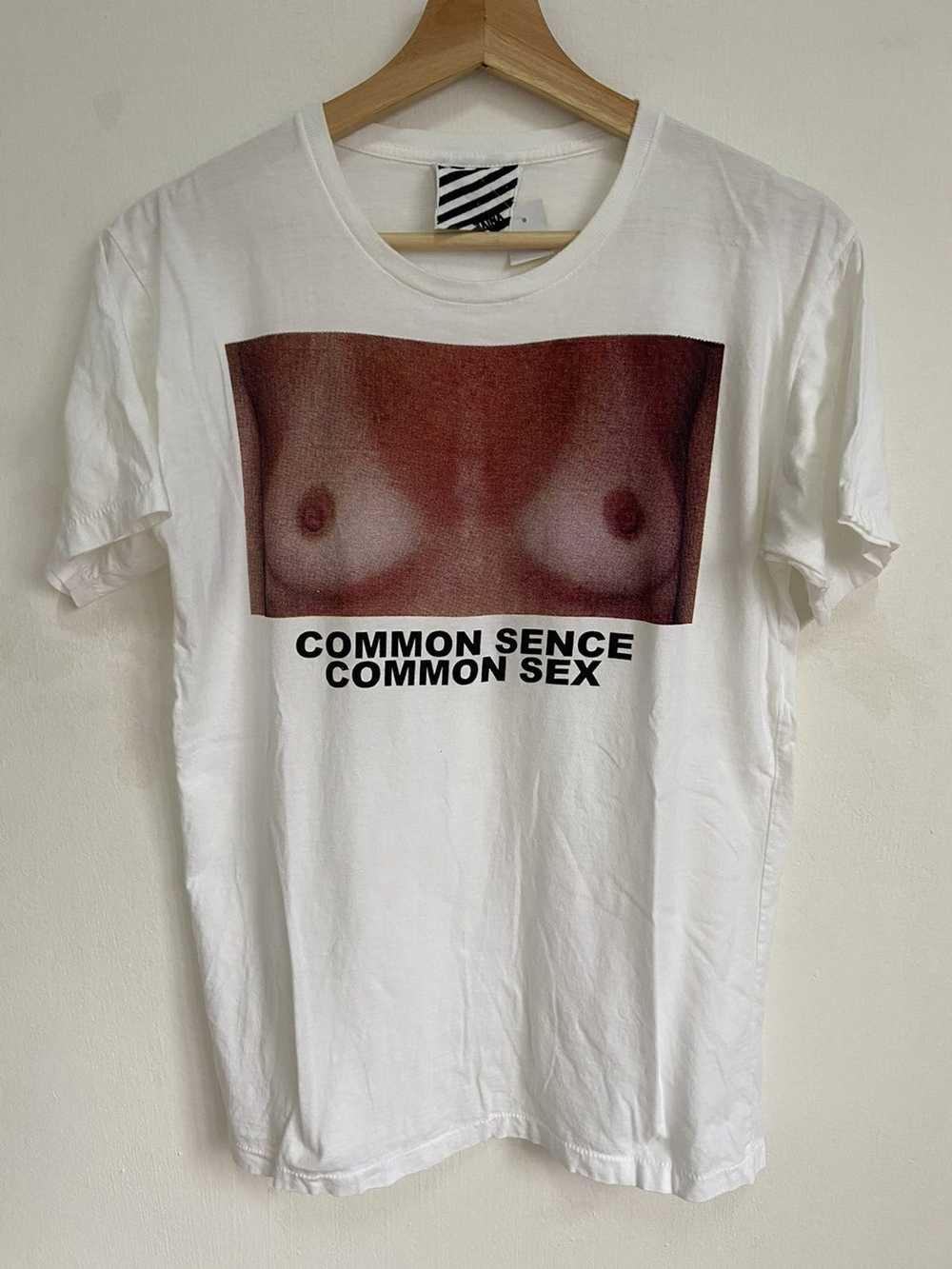 Art × Sex Skateboards COMMON SENCE COMMON SEX TEE - image 1