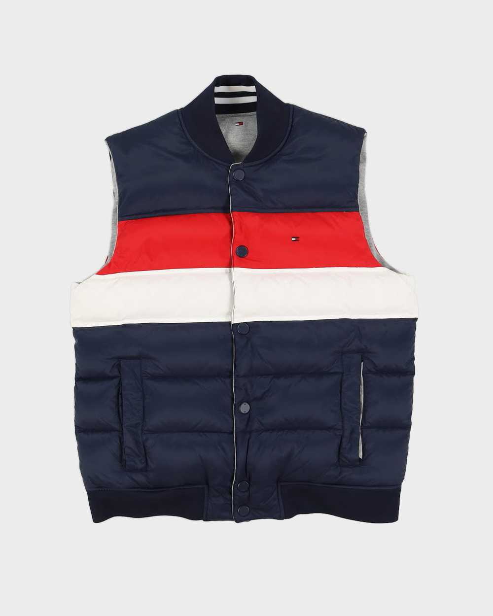 Tommy Hilfiger Blue Puffer Reversible Gilet - M - image 1