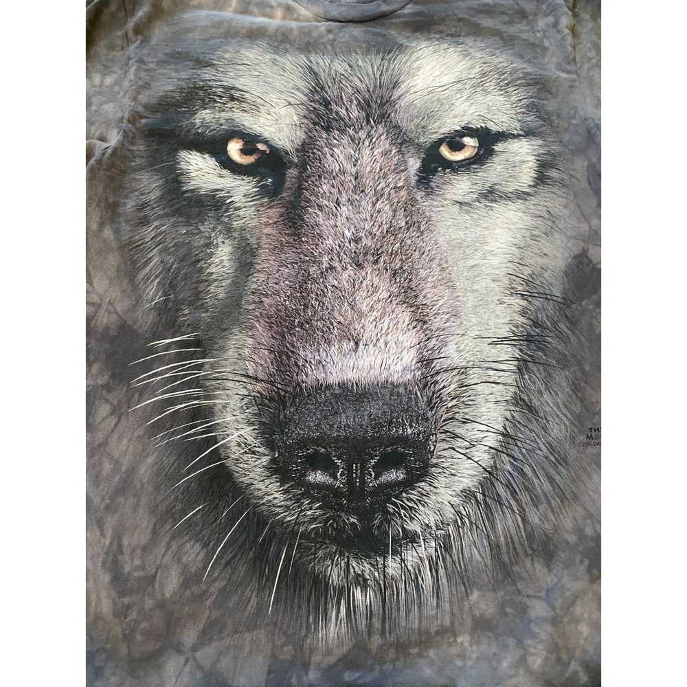 Animal Tee Tie Dye Wolf Long Sleeve Shirt - image 2