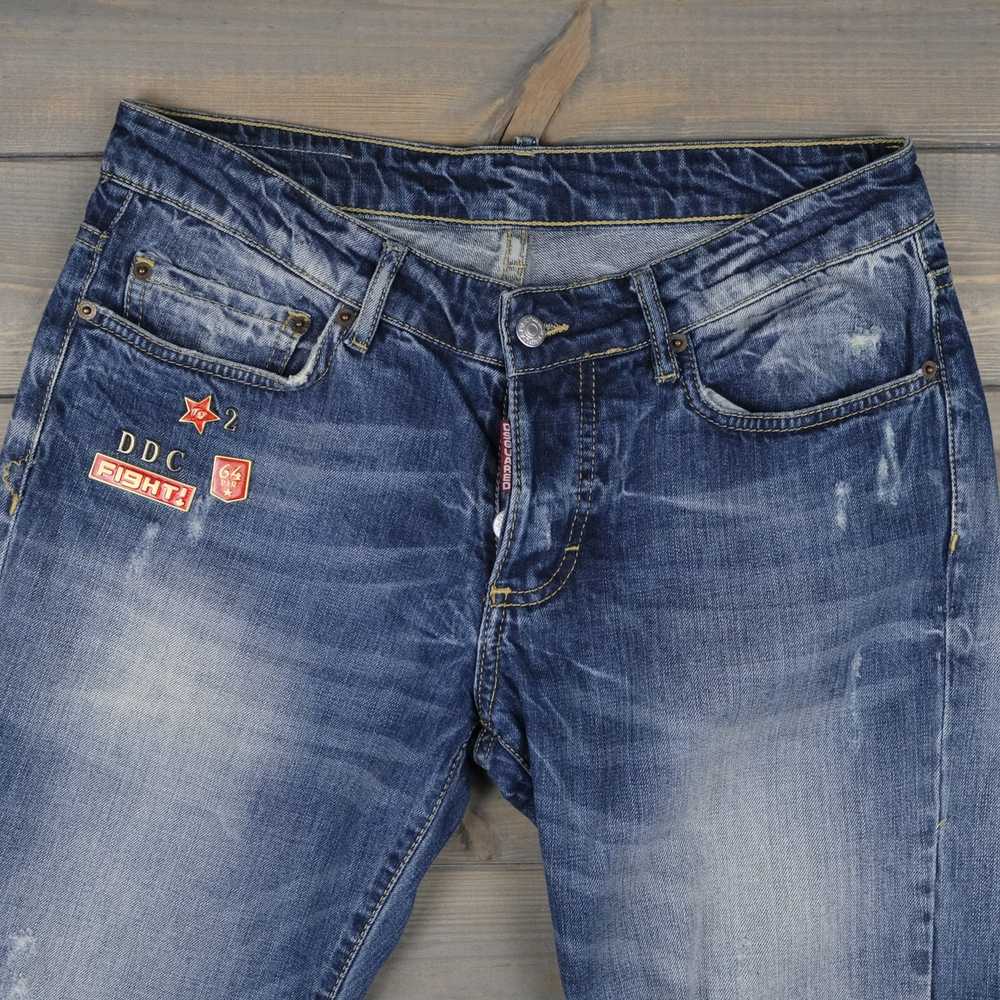 Dsquared2 Dsquared denim blue jeans with pins - image 7