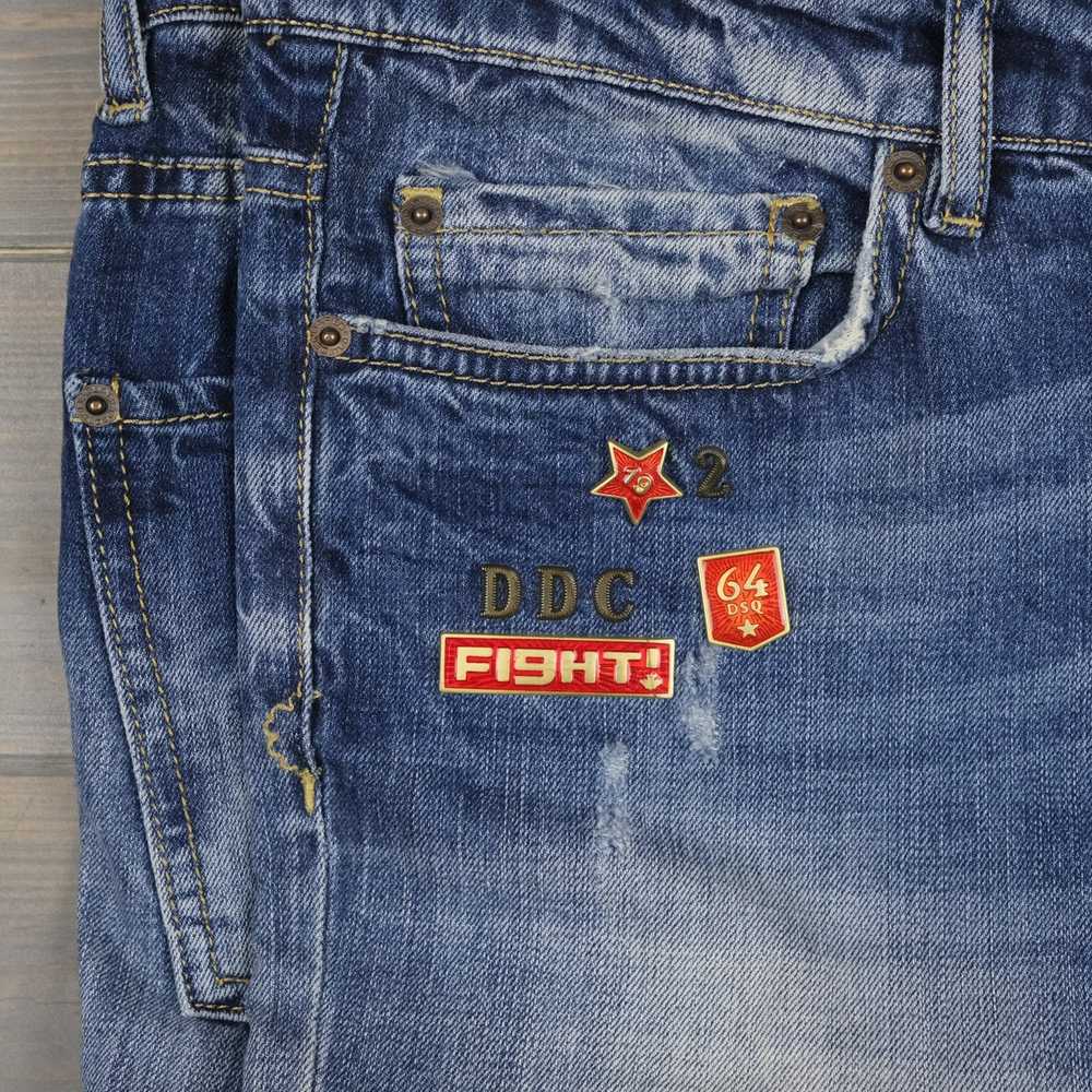 Dsquared2 Dsquared denim blue jeans with pins - image 9