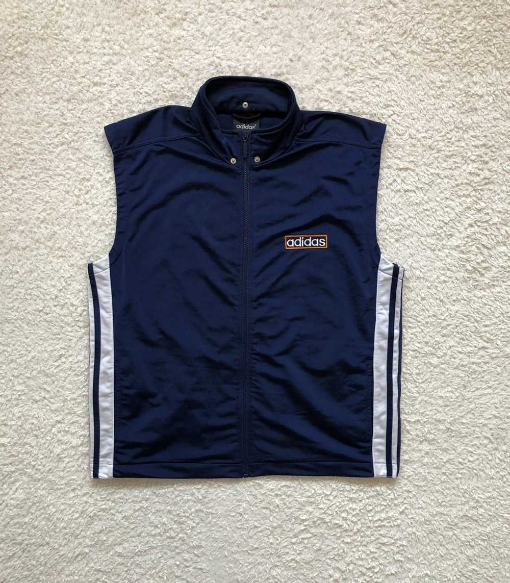 Adidas × Vintage Vest Sweatshirt Jacket Adidas vi… - image 2