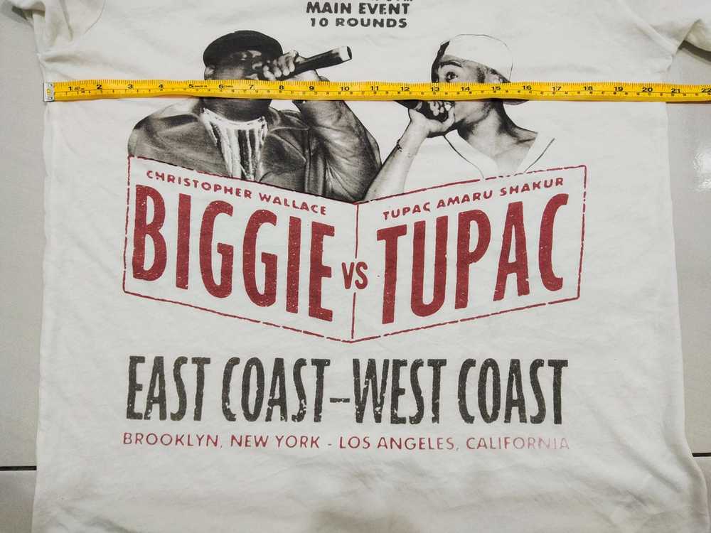 East West Biggie vs Tupac Rap Tee XL Vintage Y2K 海外 即決-