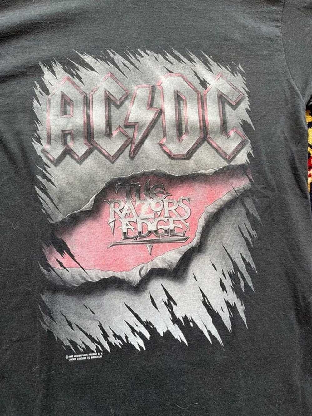 Vintage AC/DC The razors edge tour 90/91 Europe t… - image 2