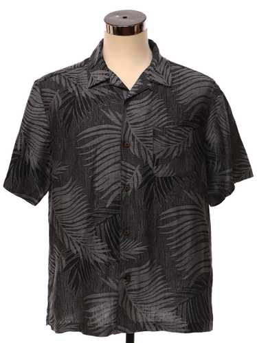 1990's 28 Palms Mens Silk Linen Blend Hawaiian Shi