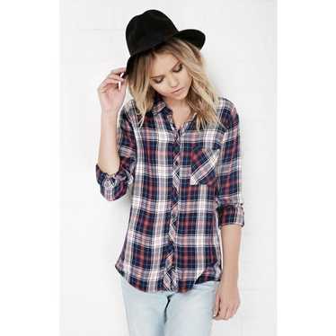 Rails Rails Hunter Plaid Shirt Whitelight Blue Sma