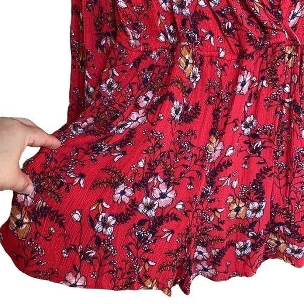 Other Red floral long bell sleeves romper women s… - image 11