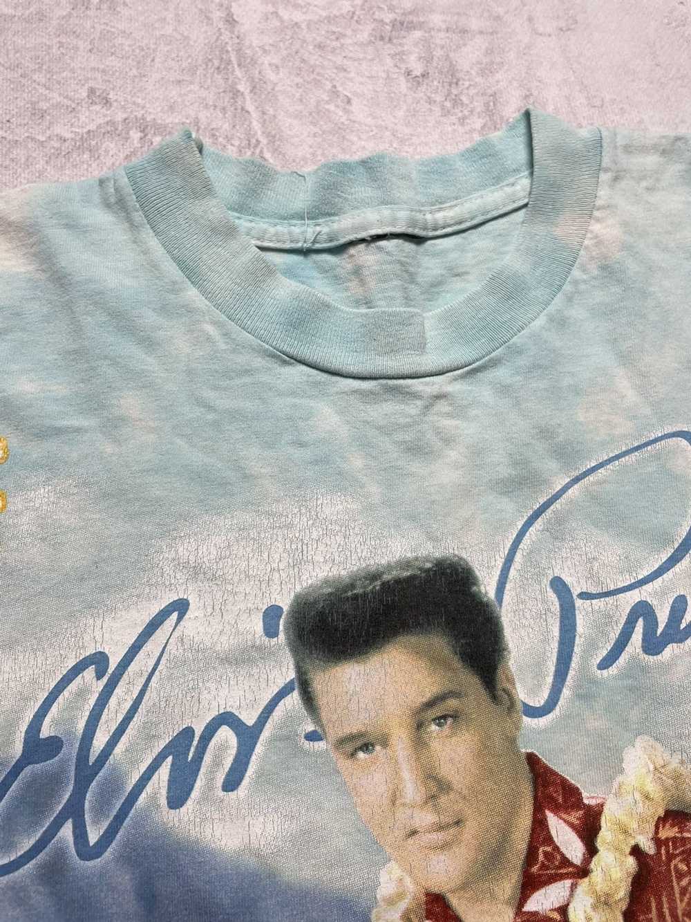 Vintage 90s OG tee Elvis Presley Blue Hawaii unde… - image 4