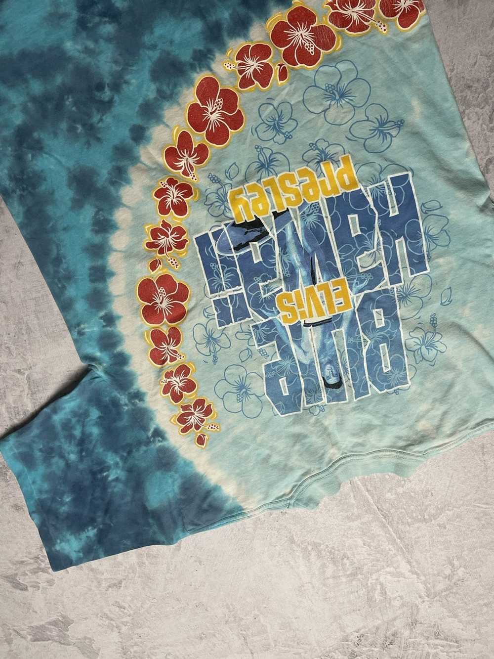 Vintage 90s OG tee Elvis Presley Blue Hawaii unde… - image 7