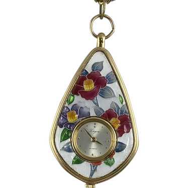 Vintage Authentic Kayou Pendant Cloisonne Watch