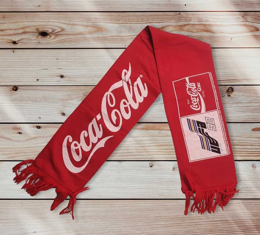 Coca Cola × Uefa × Vintage Scarf Coca Cola Coke U… - image 2