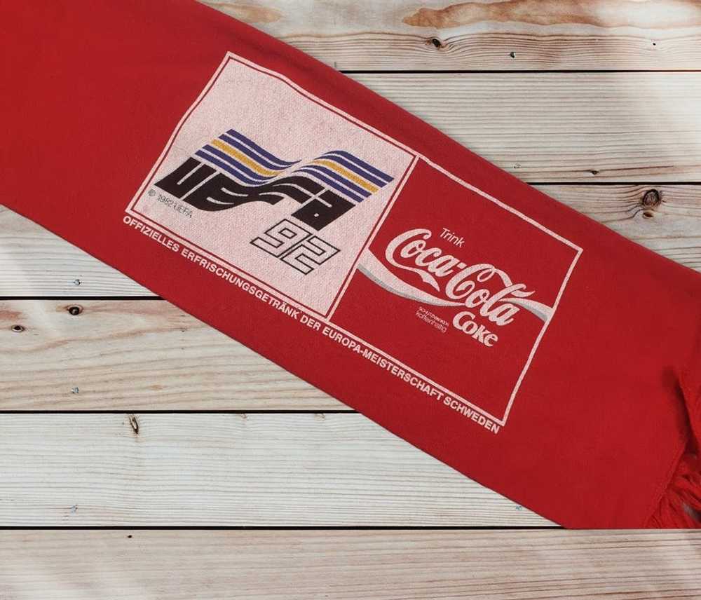 Coca Cola × Uefa × Vintage Scarf Coca Cola Coke U… - image 3