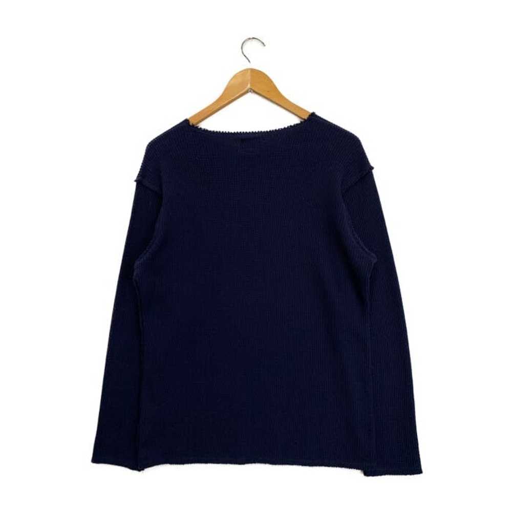 Needles Sweater Navy Thermal Knitted Cotton Plain - image 2