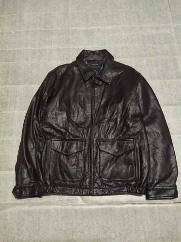 Nautica bomber leather jacket - Gem