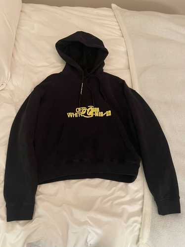 Off-White Black & Yellow Halftone Over Hoodie