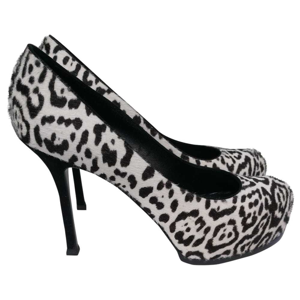 Yves Saint Laurent Trib Too pony-style calfskin heels