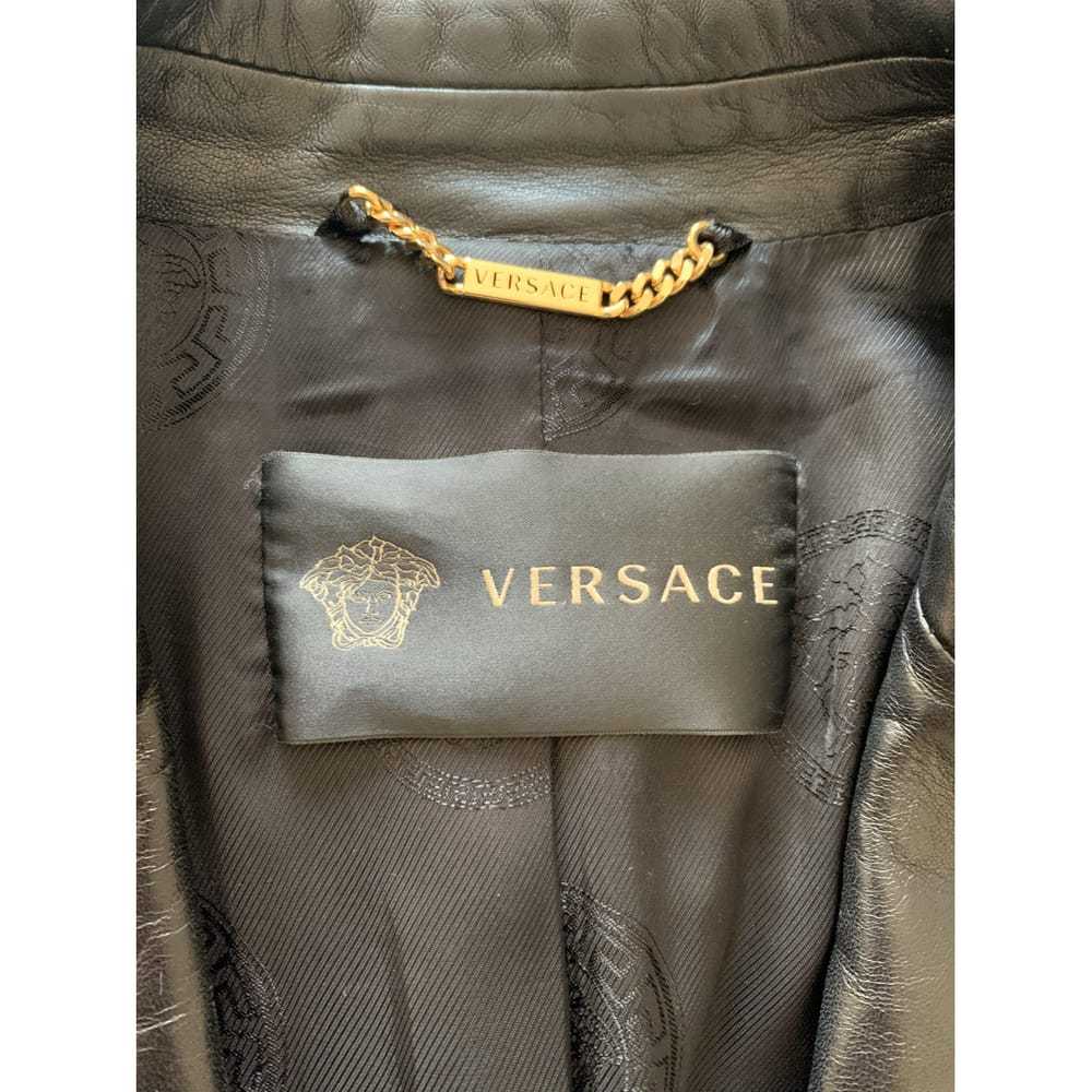 Versace Leather jacket - image 4