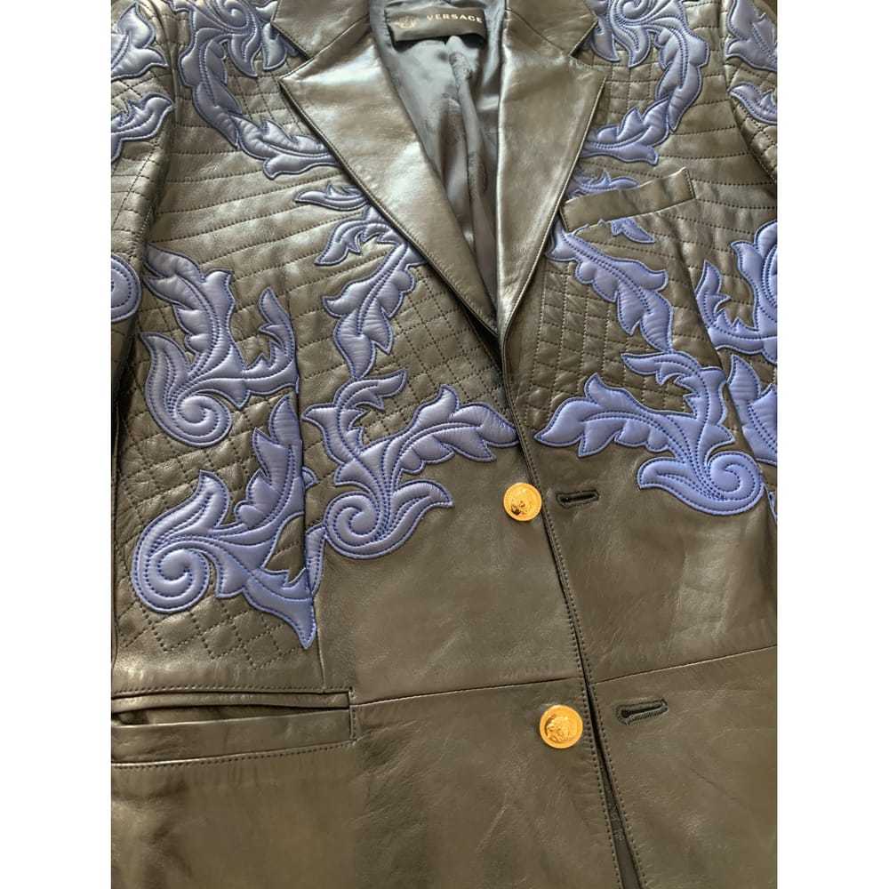 Versace Leather jacket - image 5