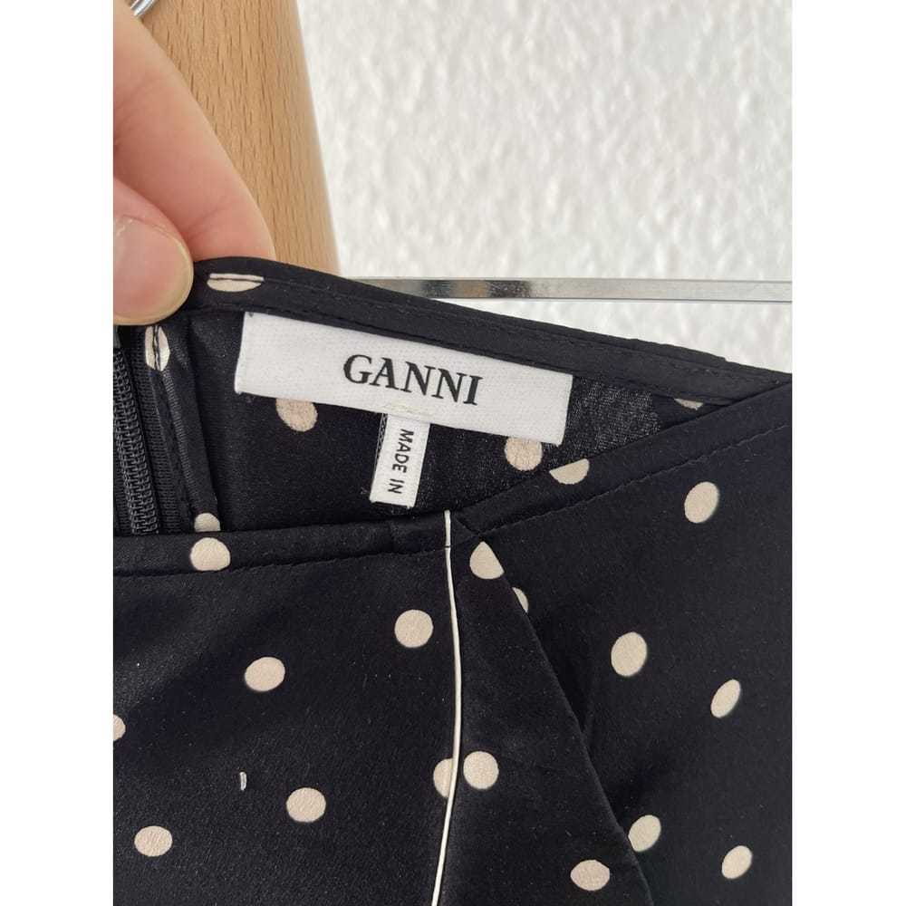 Ganni Silk mid-length skirt - image 2