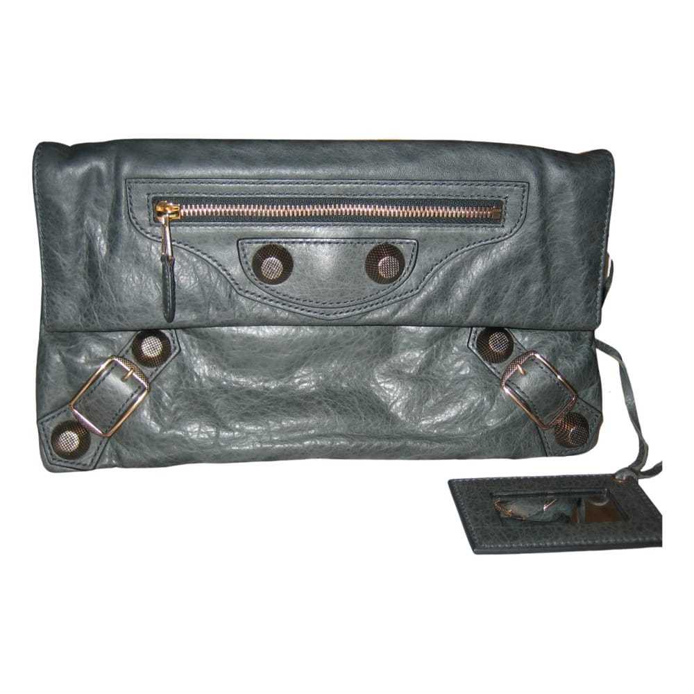 Balenciaga Envelop leather clutch bag - image 1