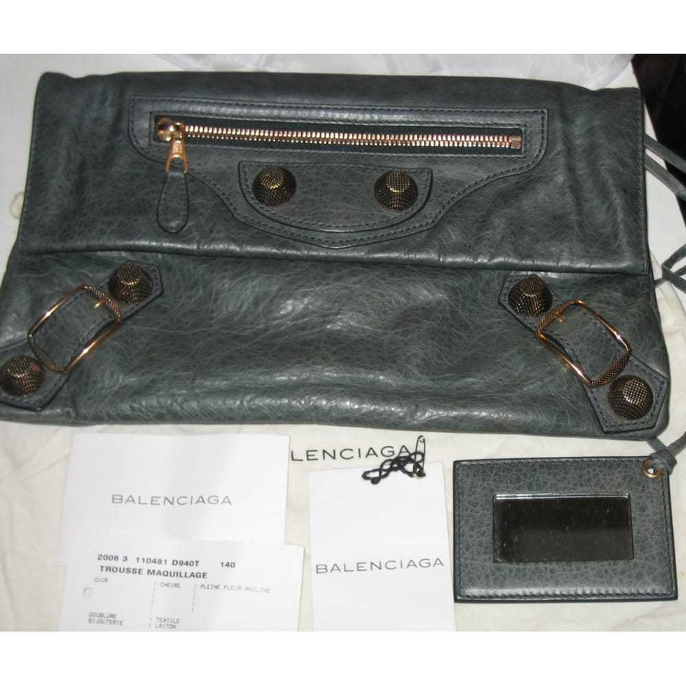 Balenciaga Envelop leather clutch bag - image 7