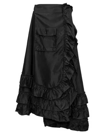 Sonia Rykiel Black Ruffle High Low Skirt