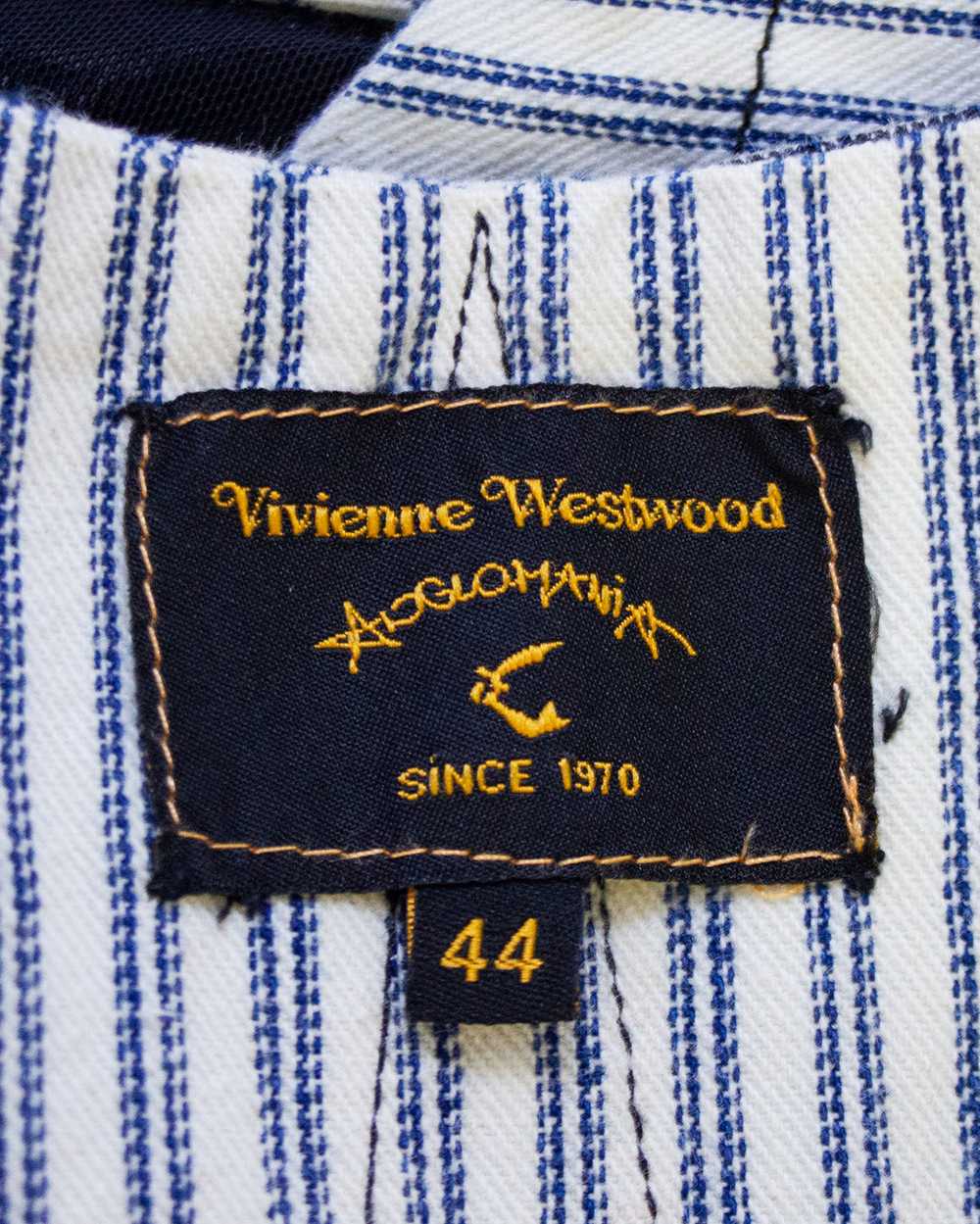 Vivienne Westwood Blue Striped Denim Corset - image 8