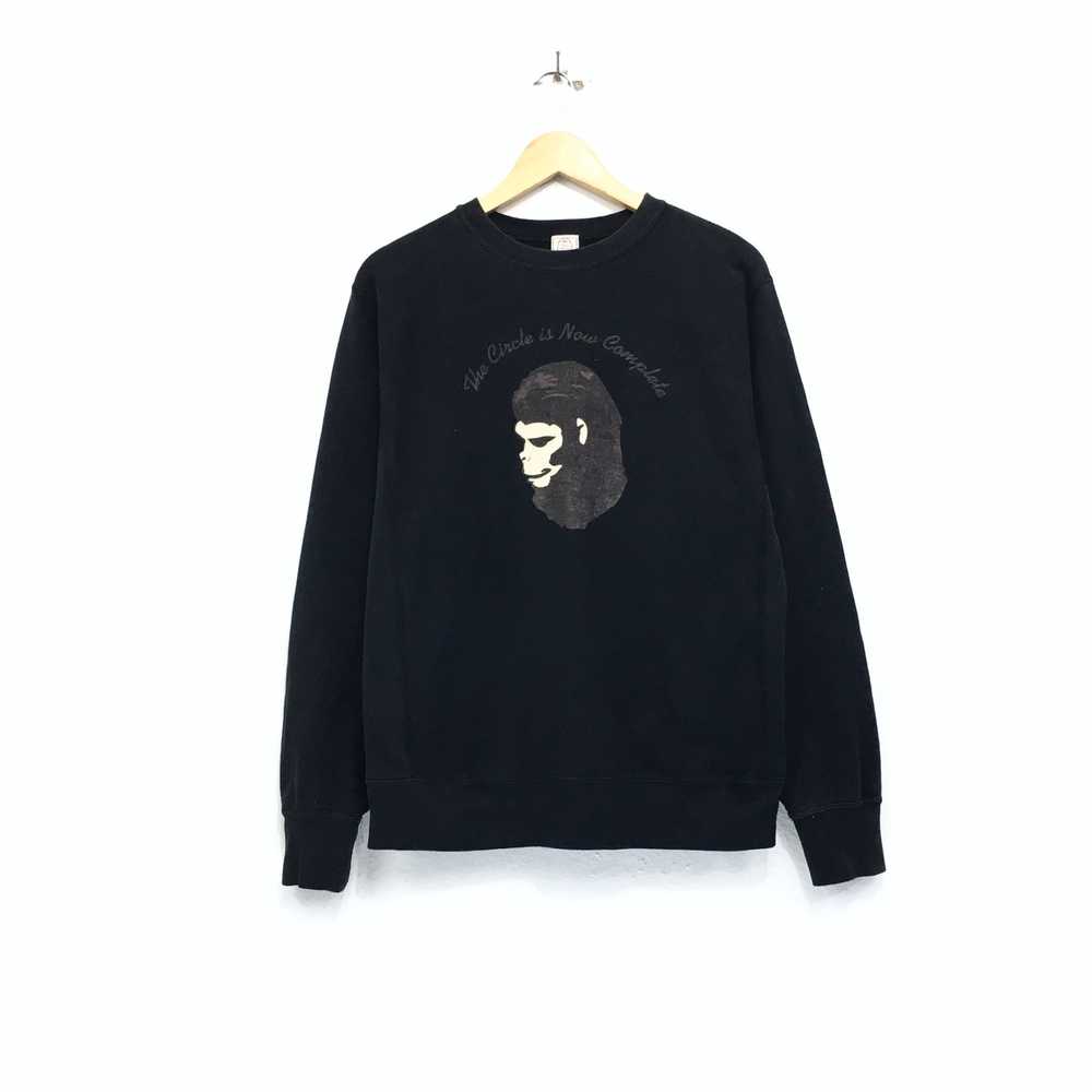 Bape Vintage 1999 Bape Bathing Ape Sweatshirt Big… - image 1