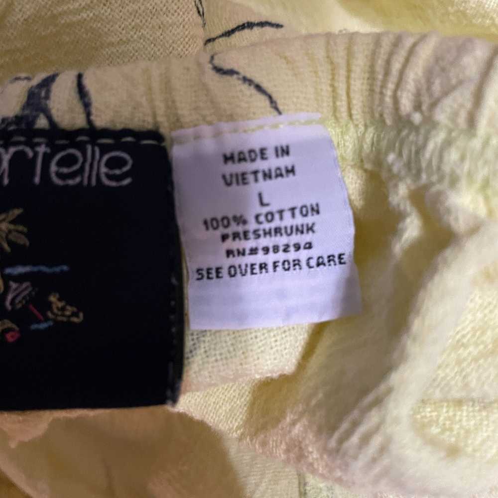 Other Sportelle Capri Pants Womens Large Yellow T… - image 11