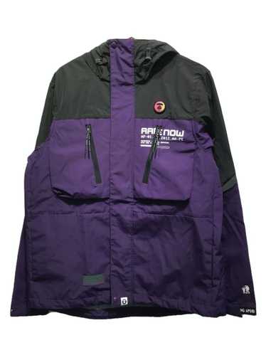 Aape Jacket Purple Switching Poly Mountain Parka