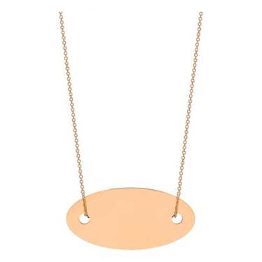 Ginette Ny Discs pink gold necklace