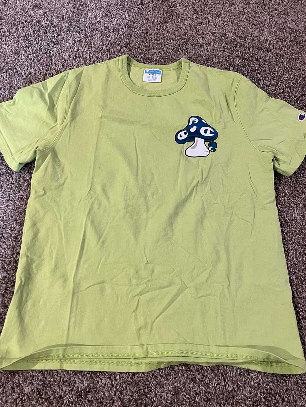 Champion Mens Large lime green champion tee - image 1