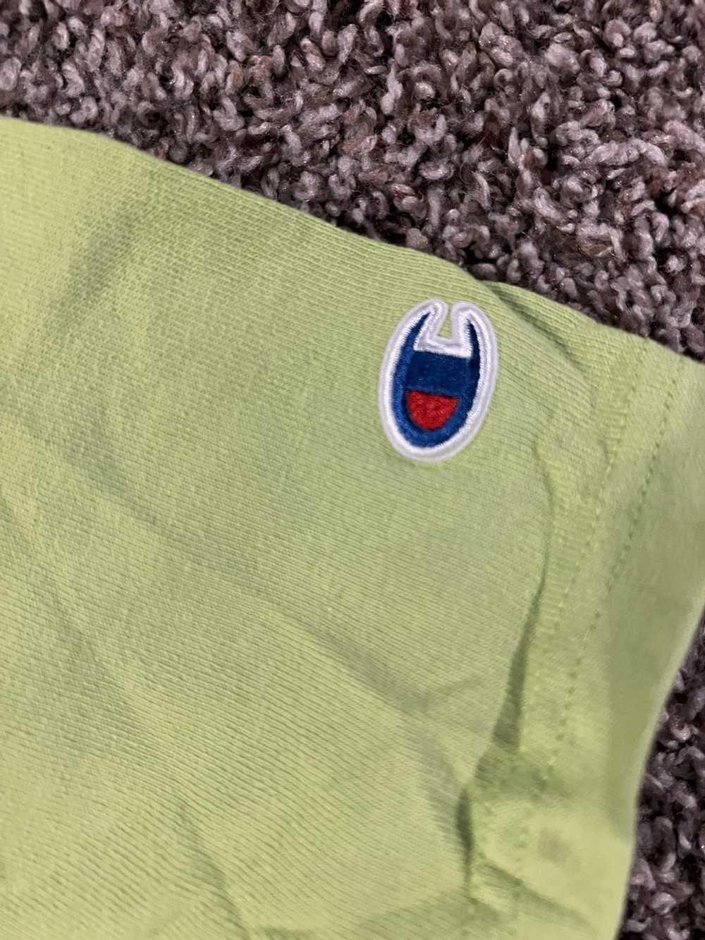 Champion Mens Large lime green champion tee - image 3