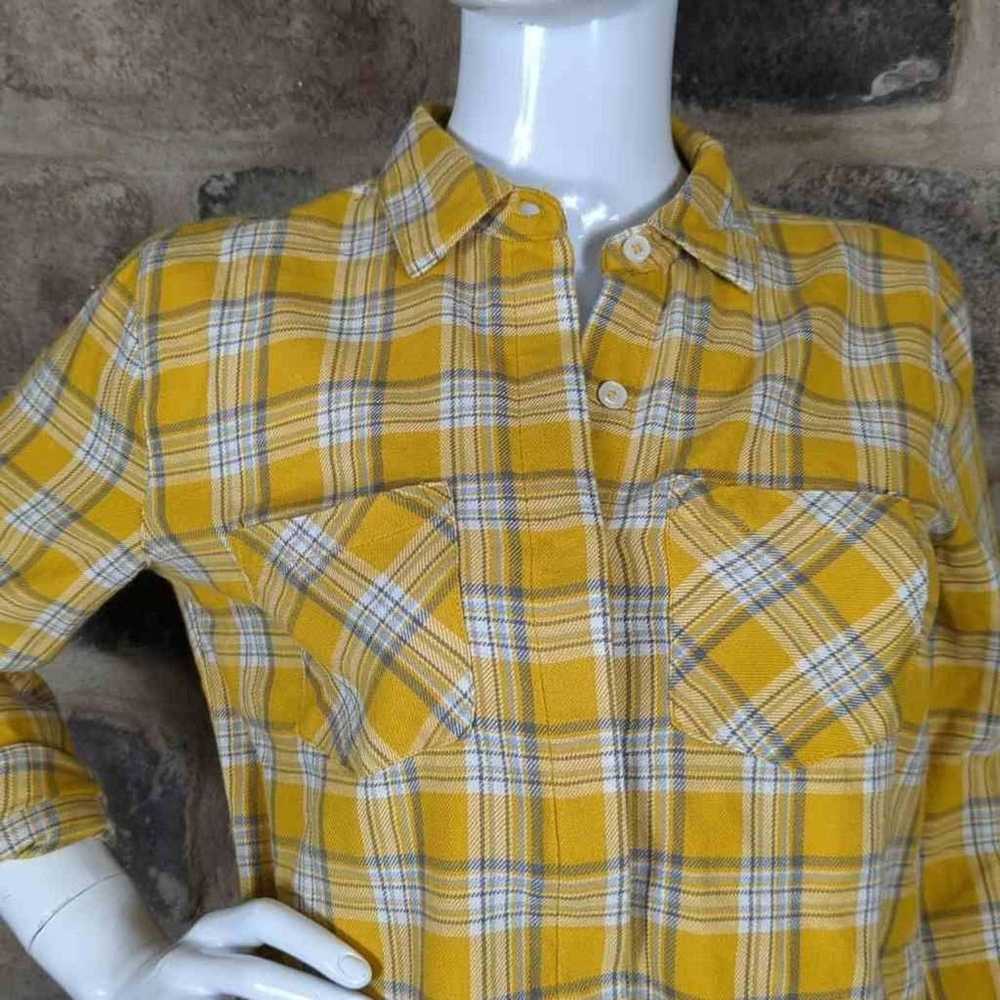 Other Harper Heritage yellow plaid flannel shirt … - image 2
