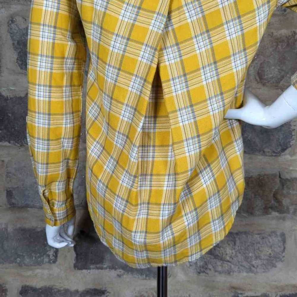 Other Harper Heritage yellow plaid flannel shirt … - image 7