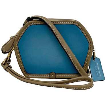 Coach Coach geometric brown blue 306 leather COAC… - image 1