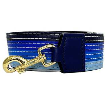 Loewe Loewe Shoulder Strap Blue Navy Gold Leather… - image 1