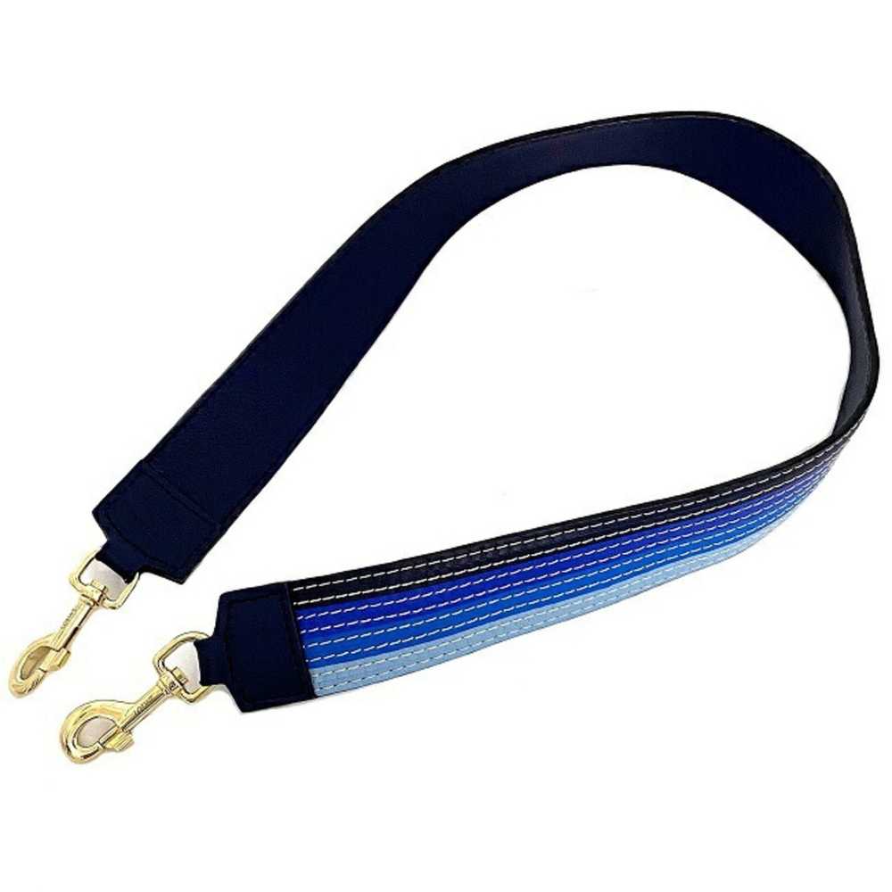 Loewe Loewe Shoulder Strap Blue Navy Gold Leather… - image 6