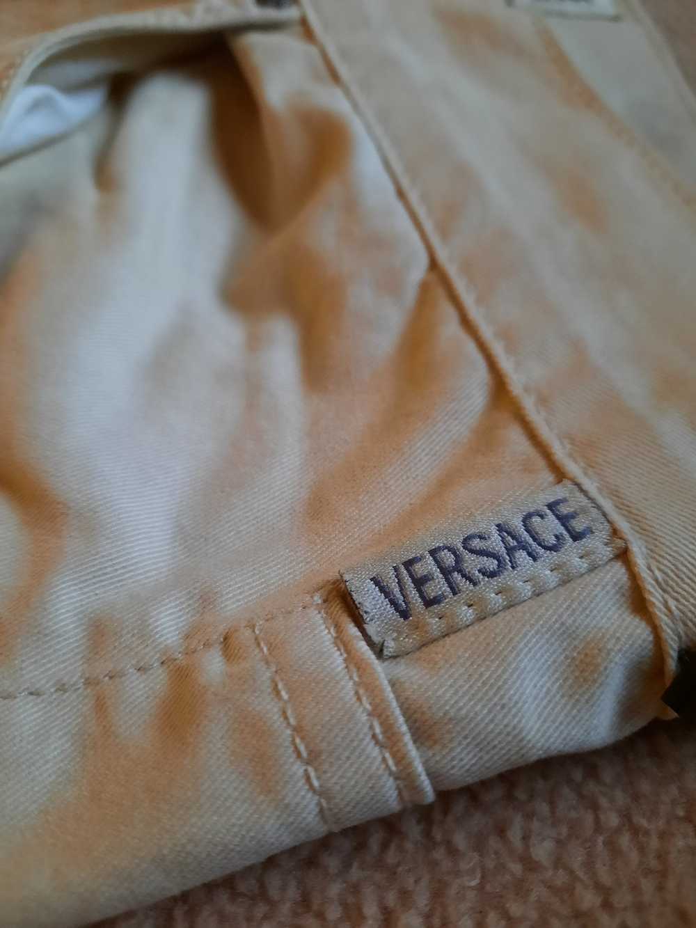 Versace Jeans Couture Versace Tan Brown Button Pa… - image 6