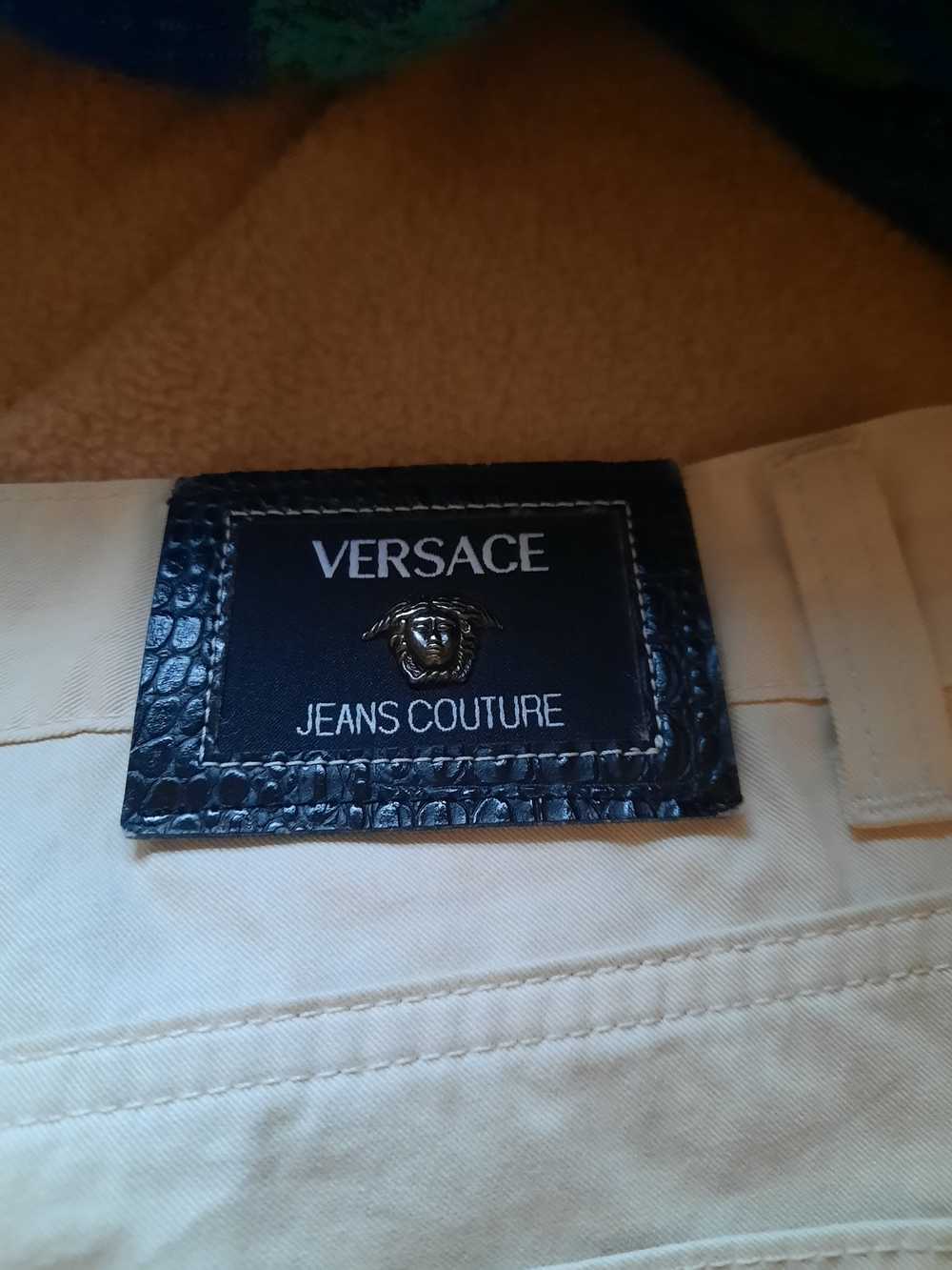 Versace Jeans Couture Versace Tan Brown Button Pa… - image 8