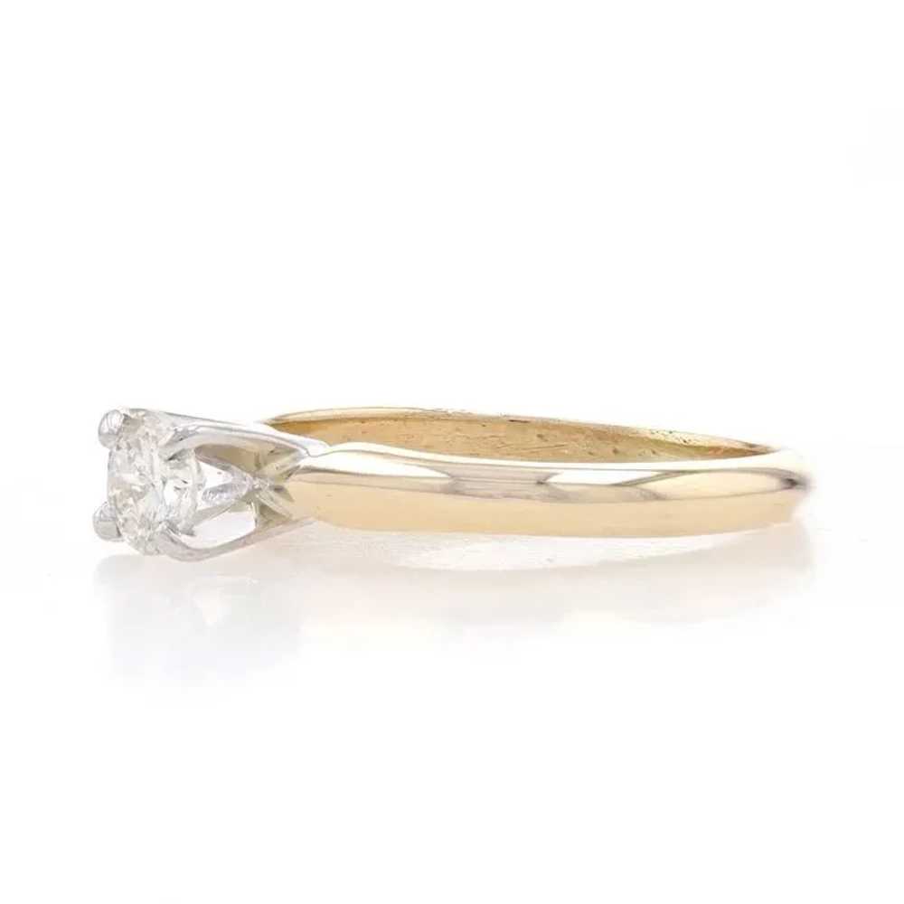 Yellow Gold Diamond Solitaire Engagement Ring - 1… - image 3