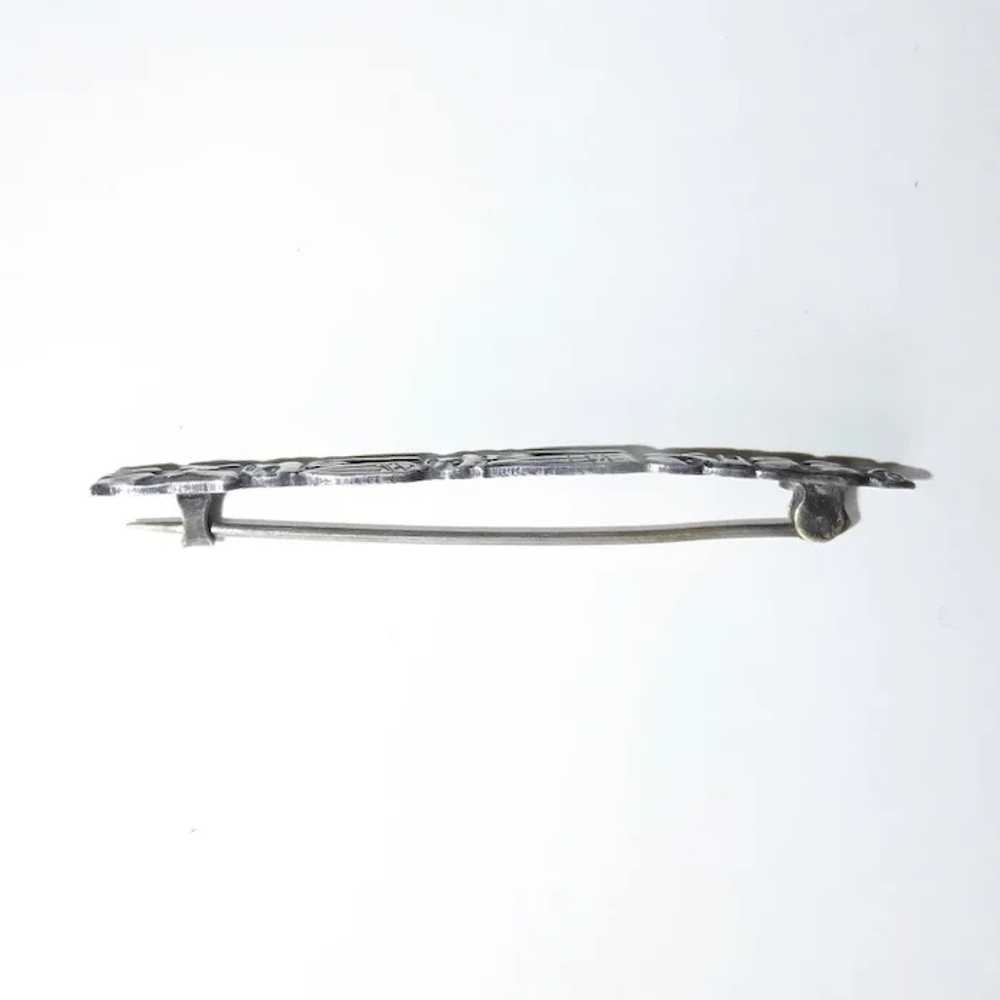 Sterling Silver Totem Pole Bar Pin - image 8